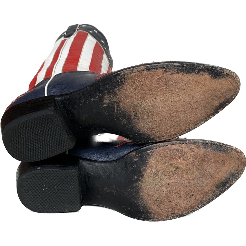 OLD GRINGO Vintage American Flag Eagle Cowboy Western Boots Women’s 10 Wide - Picture 6 of 7